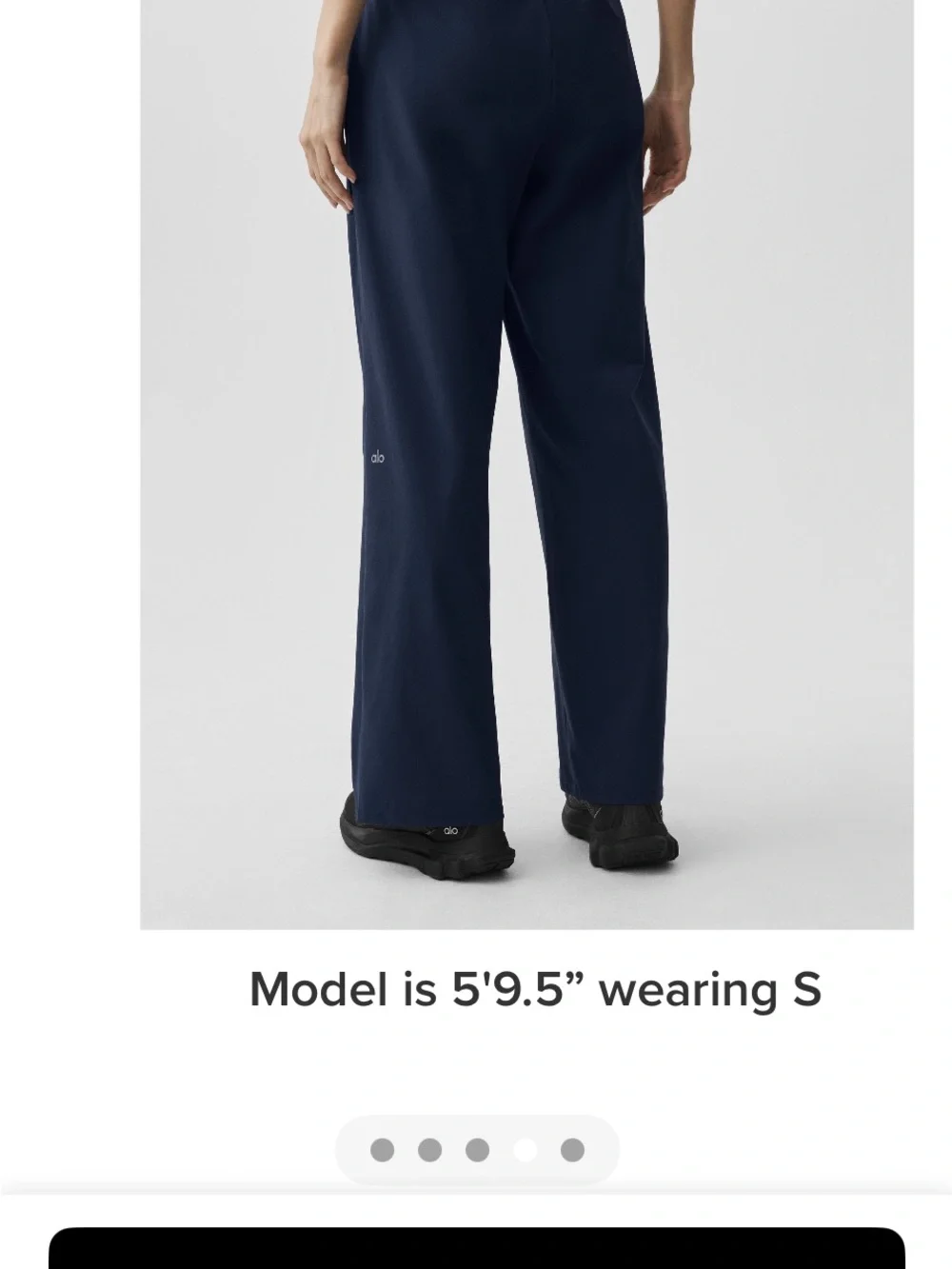 Alo navy blue trousers